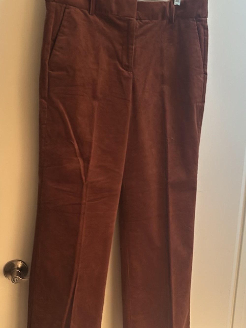 J. Crew Rust Brown Corduroy Straight-Leg Trousers